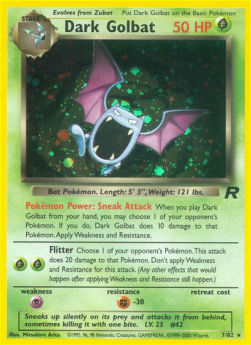 Dark Golbat TR-7 Holo Rare Englisch