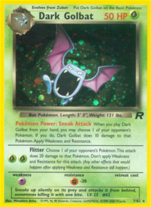 Dark Golbat TR-7 Holo Rare Englisch