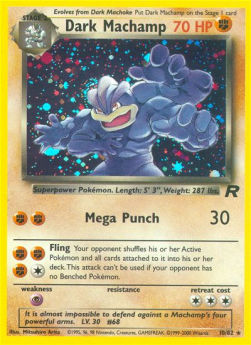 Dark Machamp TR-10 Holo Rare Englisch