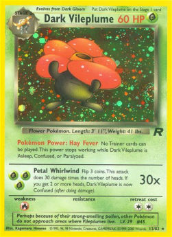 Dark Vileplume TR-13 Holo Rare Englisch