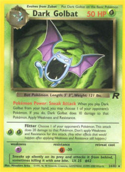 Dark Golbat TR-24 Rare Englisch