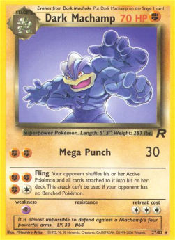 Dark Machamp TR-27 Rare Englisch