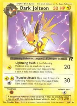 Dark Jolteon TR-38 Uncommon Englisch