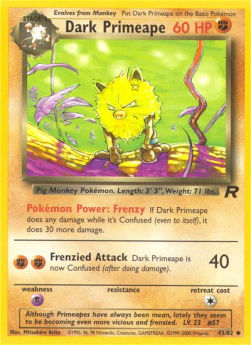 Dark Primeape TR-43 Uncommon Englisch