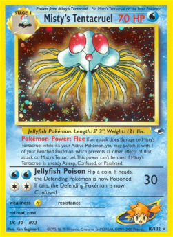 Misty's Tentacruel GH-10 Holo Rare Englisch