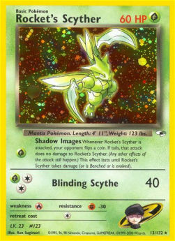 Rocket's Scyther GH-13 Holo Rare Englisch