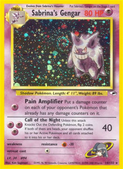 Sabrina's Gengar GH-14 Holo Rare Englisch