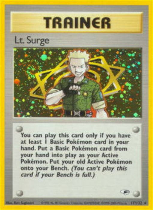 Lt. Surge GH-17 Holo Rare Englisch