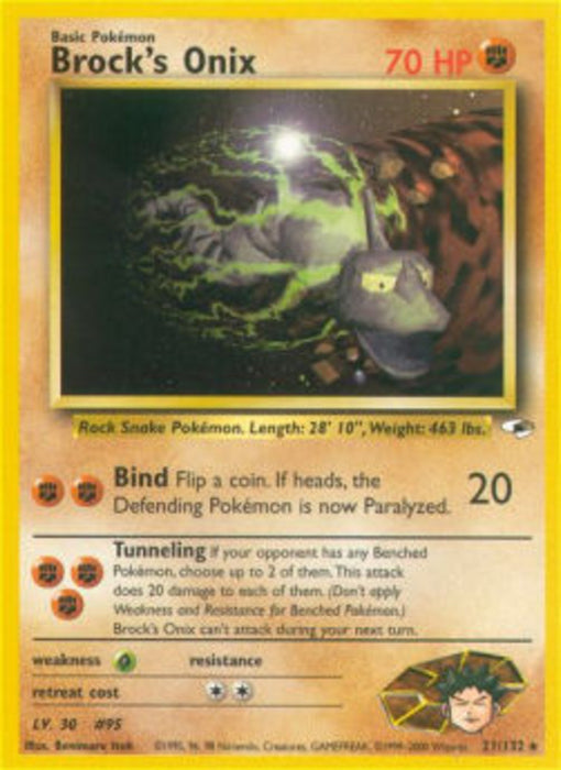 Brock's Onix GH-21 Rare Englisch