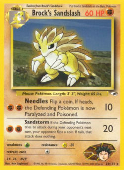 Brock's Sandslash GH-23 Rare Englisch