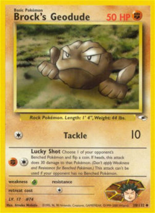 Brock's Geodude GH-38 Uncommon Englisch