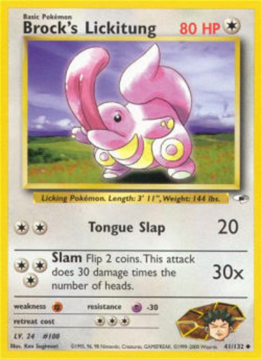Brock's Lickitung GH-41 Uncommon Englisch