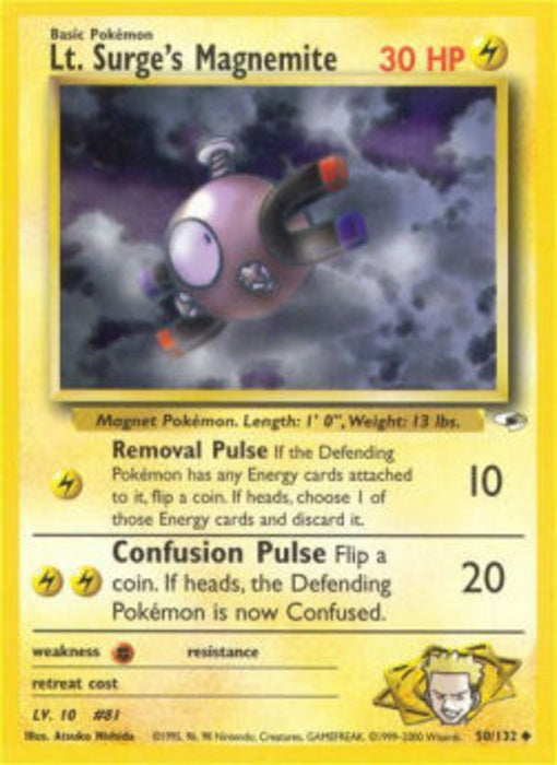 Lt. Surge's Magnemite GH-50 Uncommon Englisch