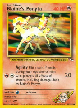 Blaine's Ponyta GH-63 Common Englisch