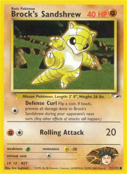 Brock's Sandshrew GH-71 Common Englisch