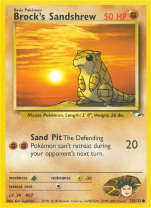 Brock's Sandshrew GH-72 Common Englisch