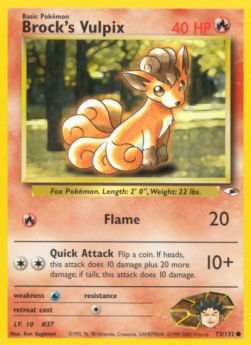 Brock's Vulpix GH-73 Common Englisch