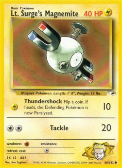 Lt. Surge's Magnemite GH-80 Common Englisch