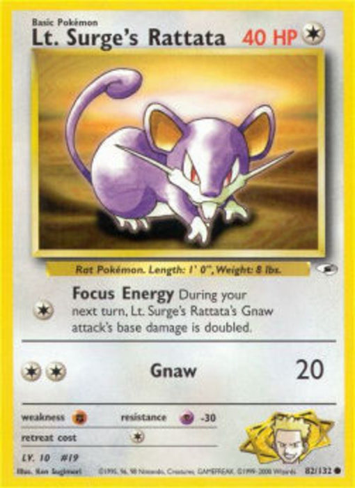 Lt. Surge's Rattata GH-82 Common Englisch