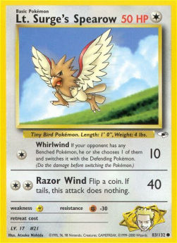 Lt. Surge's Spearow GH-83 Common Englisch