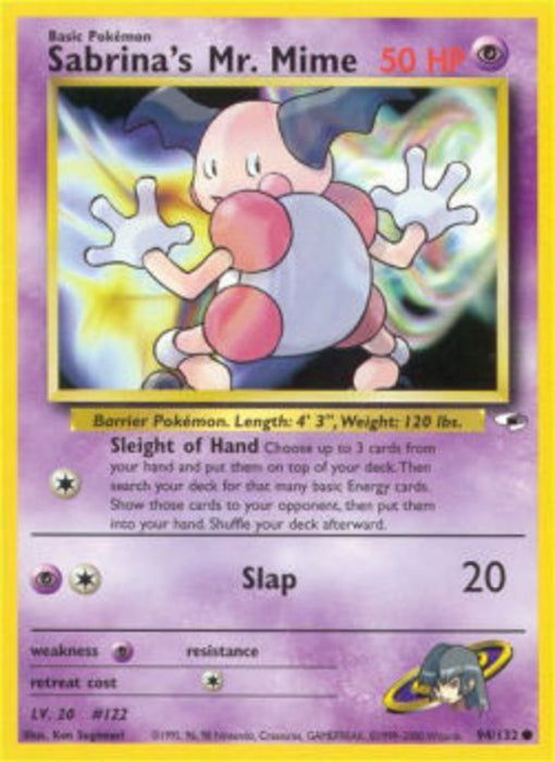 Sabrina's Mr. Mime GH-94 Common Englisch