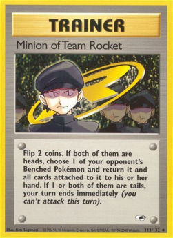 Minion of Team Rocket GH-113 Uncommon Englisch