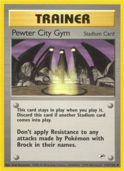 Pewter City Gym GH-115 Uncommon Englisch