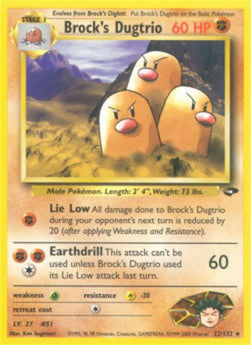 Brock's Dugtrio GC-22 Rare Englisch