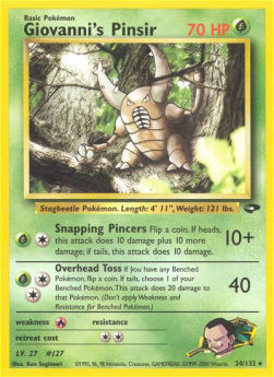 Giovanni's Pinsir GC-24 Rare Englisch