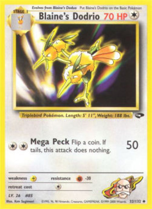 Blaine's Dodrio GC-32 Uncommon Englisch