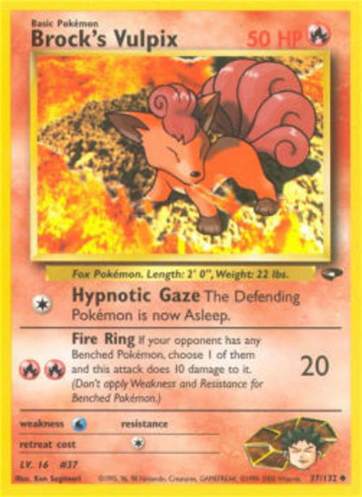 Brock's Vulpix GC-37 Uncommon Englisch