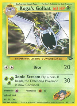 Koga's Golbat GC-46 Uncommon Englisch