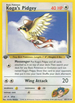 Koga's Pidgey GC-49 Uncommon Englisch