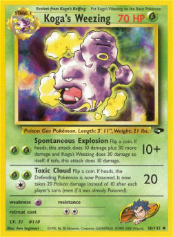 Koga's Weezing GC-50 Uncommon Englisch