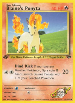 Blaine's Ponyta GC-64 Common Englisch