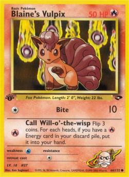 Blaine's Vulpix GC-66 Common Englisch