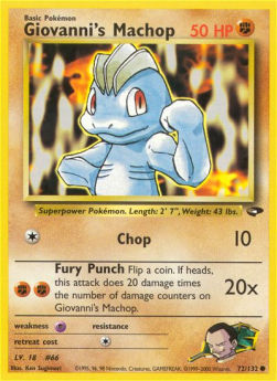 Giovanni's Machop GC-72 Common Englisch