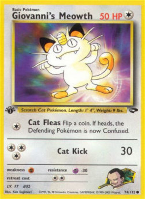Giovanni's Meowth GC-74 Common Englisch