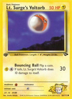 Lt. Surge's Voltorb GC-86 Common Englisch