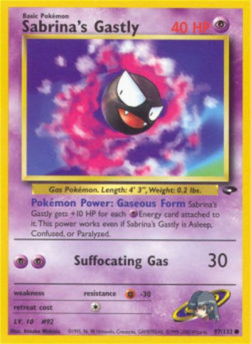 Sabrina's Gastly GC-97 Common Englisch