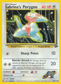 Sabrina's Porygon GC-98 Common Englisch