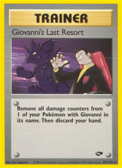 Giovanni's Last Resort GC-105 Rare Englisch