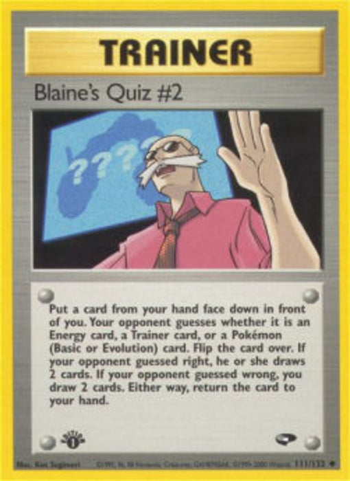 Blaine's Quiz #2 GC-111 Uncommon Englisch
