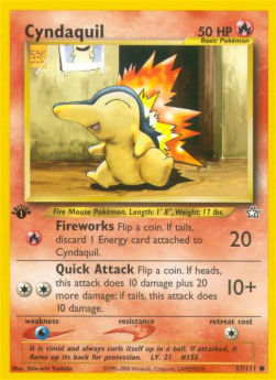 Cyndaquil NG-57 Common Englisch