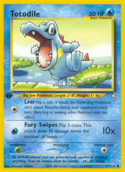 Totodile NG-81 Common Englisch