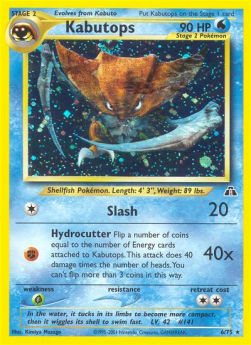 Kabutops NDI-6 Holo Rare Englisch