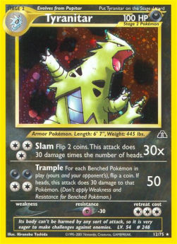 Tyranitar NDI-12 Holo Rare Englisch PSA-9
