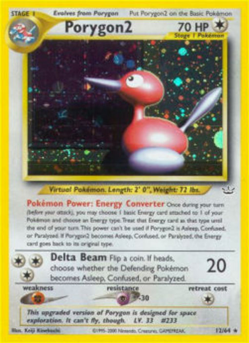 Porygon2 NR-12 Holo Rare Englisch