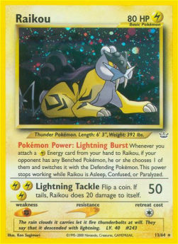 Raikou NR-13 Holo Rare Englisch