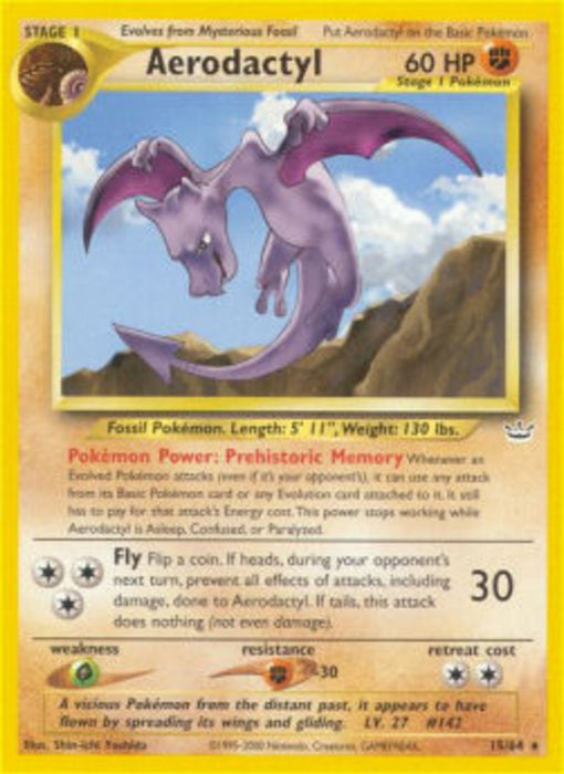 Aerodactyl NR-15 Rare Englisch